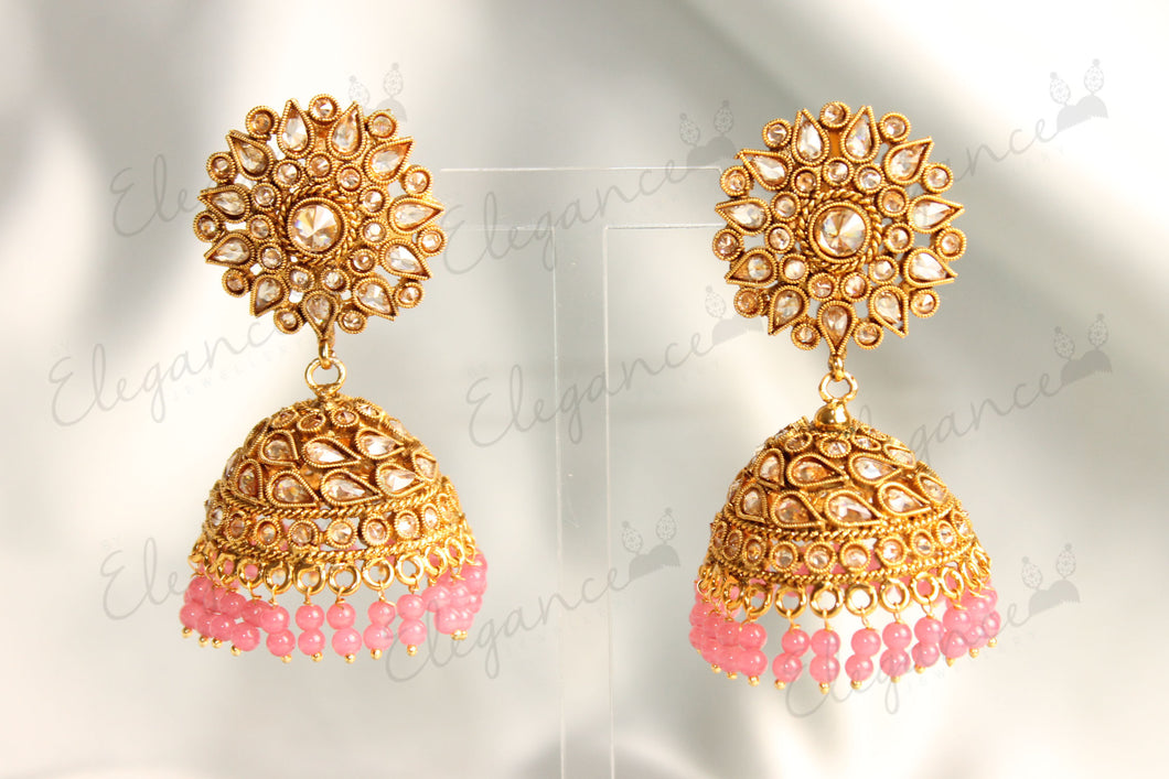 Kundan jhumka